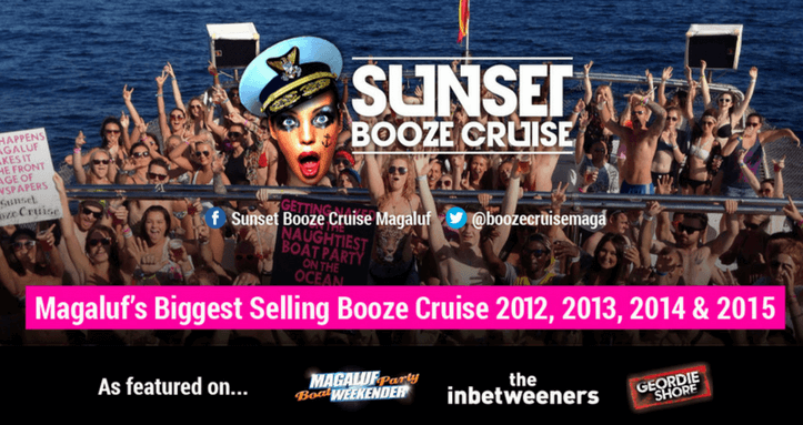 sunset booze cruise