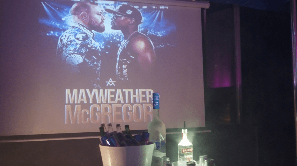 Mayweather vs Mcgregor in Magaluf