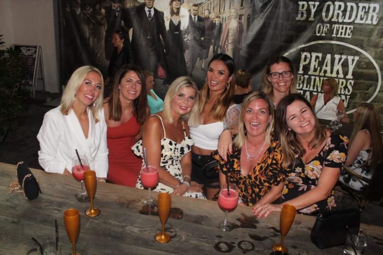 ladies drinking cocktails at Peaky Blinders Magaluf